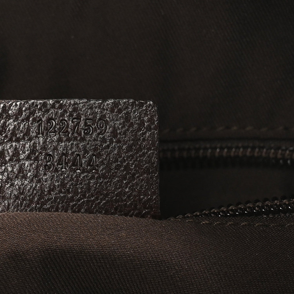 Gucci Monogram Messenger Bag Brown