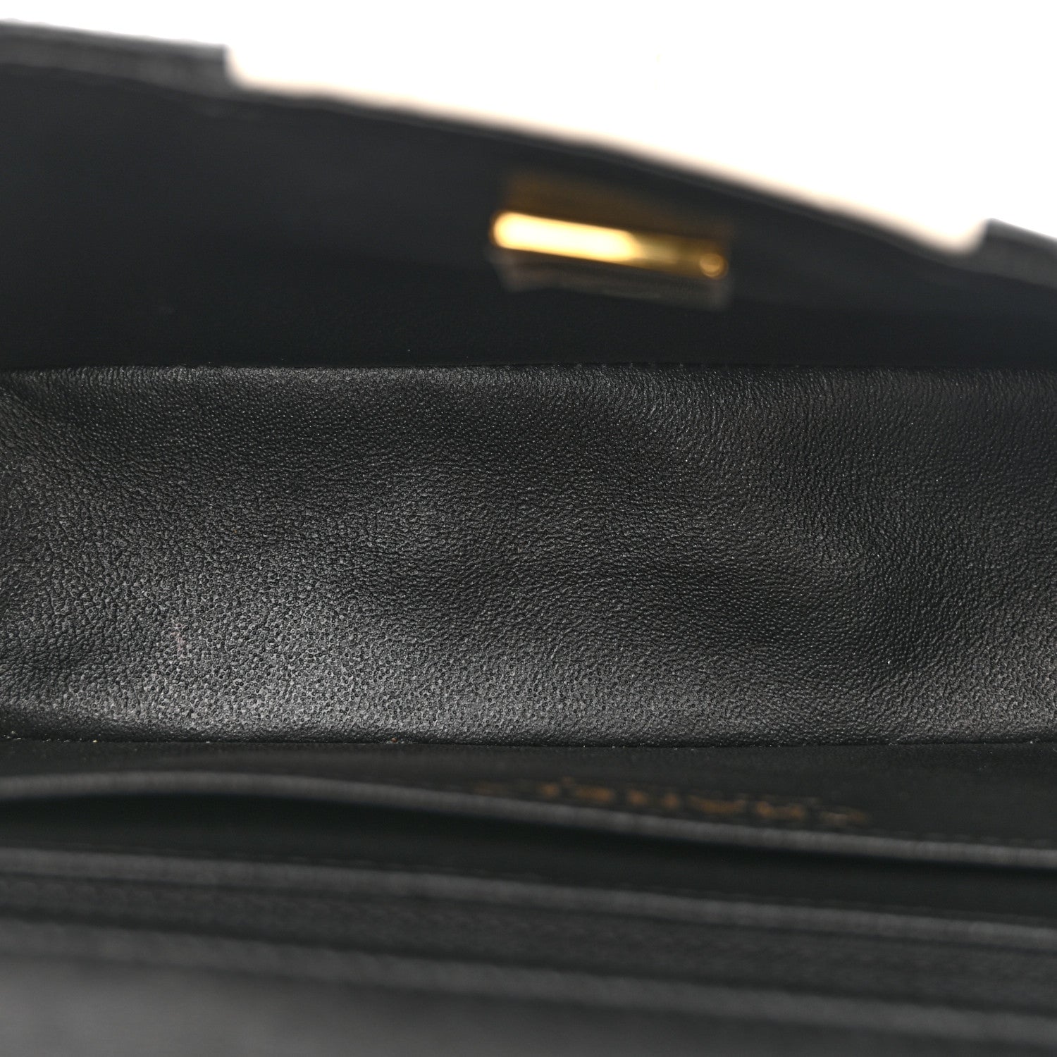 Chanel Lambskin Quilted Mini Rectangular Flap Black White