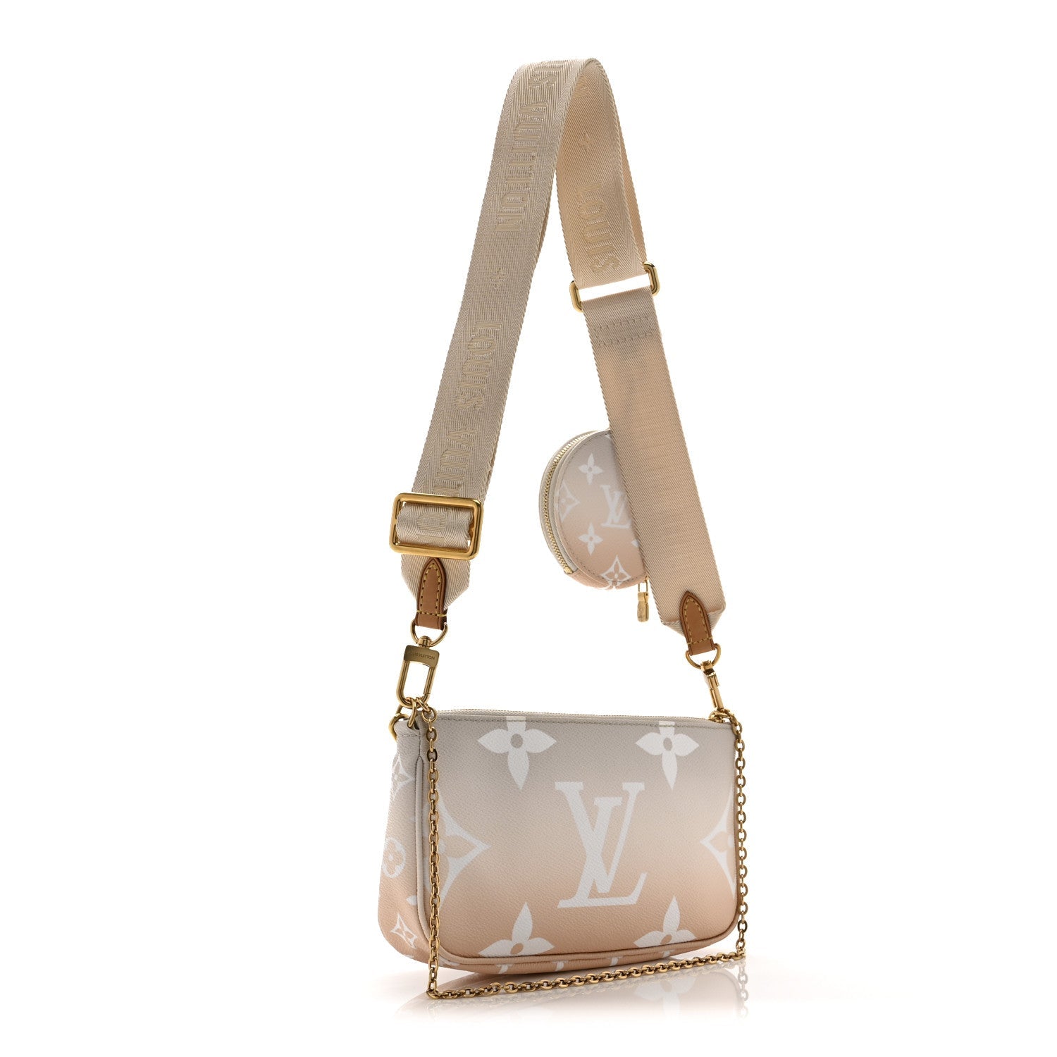 Louis Vuitton Monogram Giant By The Pool Multi Pochette Accessories Brume