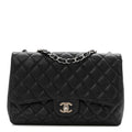 Chanel Caviar Quilted Jumbo Single Flap Black
