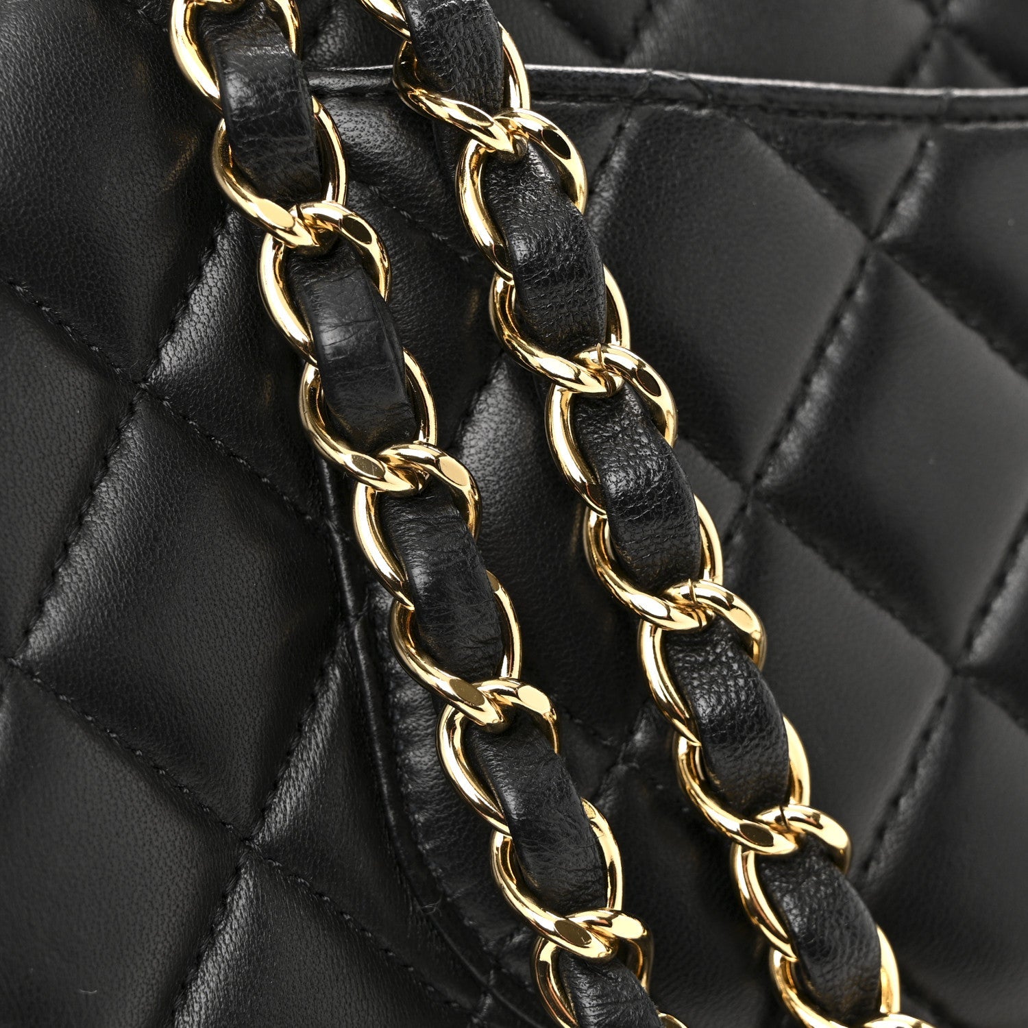 Chanel Lambskin Quilted Medium Double Flap Black