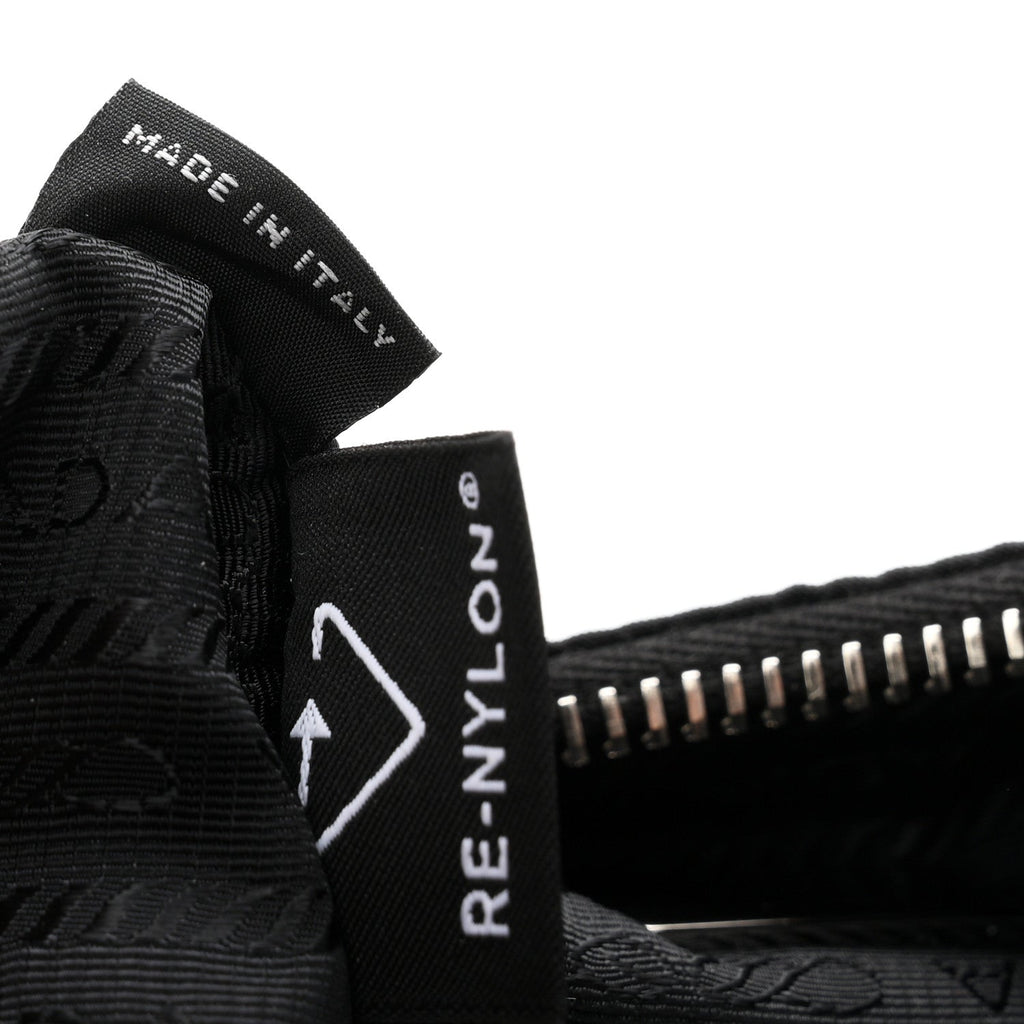 Prada Tessuto Nylon Saffiano Mini Re-Edition 2005 Bag Black