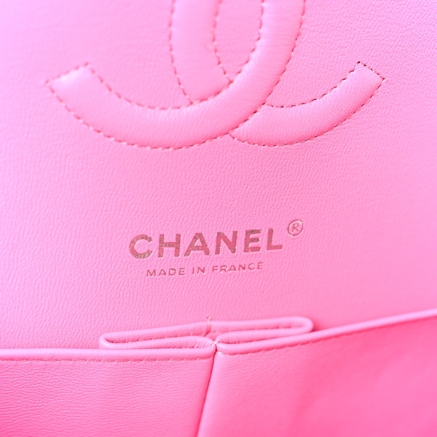 Chanel Lambskin Quilted Medium Double Flap Pink