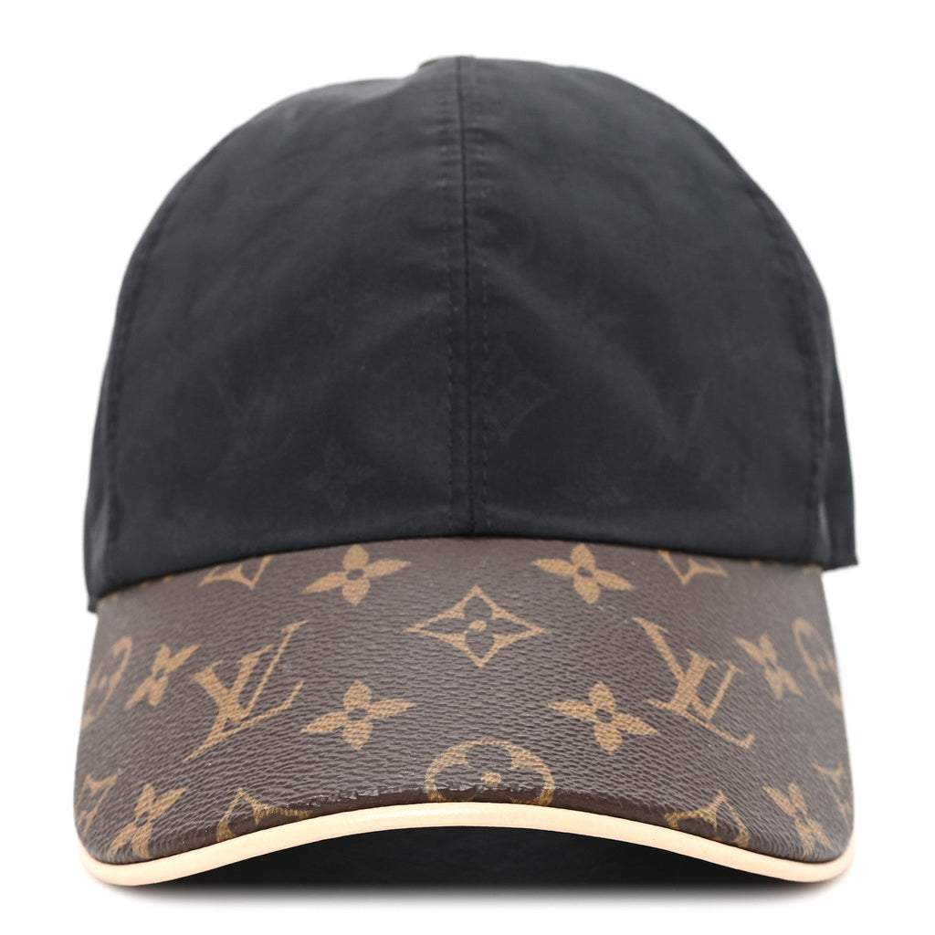 Louis Vuitton Polyester Silk Monogram LV Get Ready Cap M Black