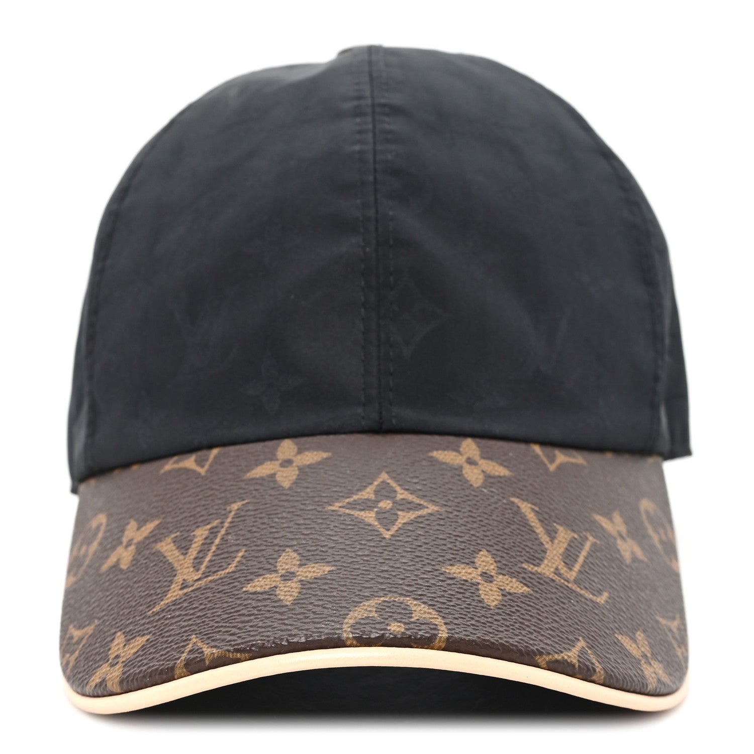 Louis Vuitton Polyester Silk Monogram LV Get Ready Cap M Black