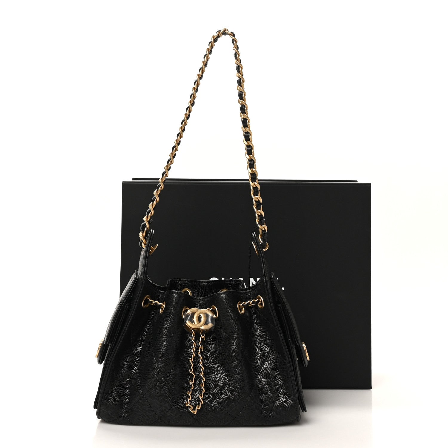 Chanel Caviar Quilted Mini Chanel 25 Handbag Black