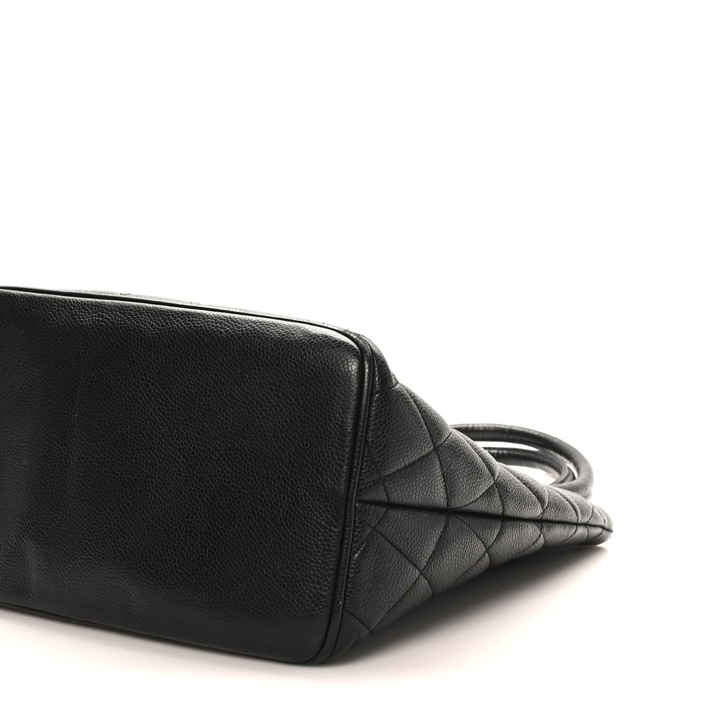Chanel Caviar Quilted Medallion Tote Black