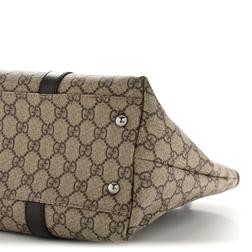 Gucci GG Plus Monogram Medium Joy Tote Dark Brown