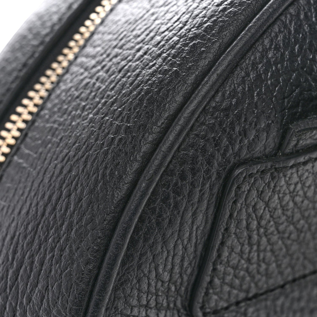 Gucci Pebbled Calfskin Soho Chain Backpack Black