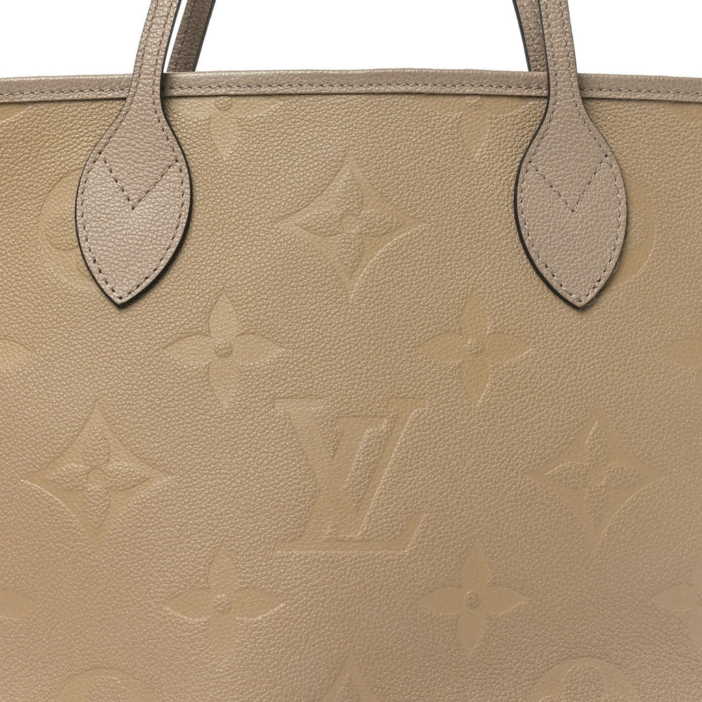 Louis Vuitton Empreinte Monogram Giant Neverfull MM Tourterelle