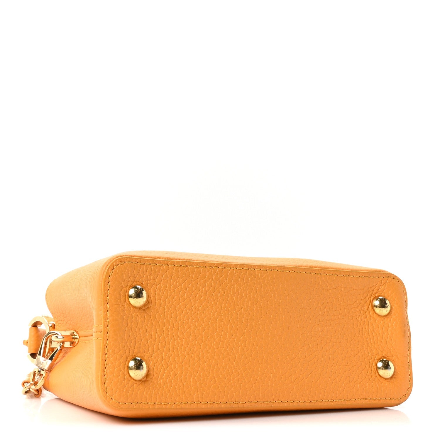 Louis Vuitton Taurillon Mini Capucines Sunbeam Yellow