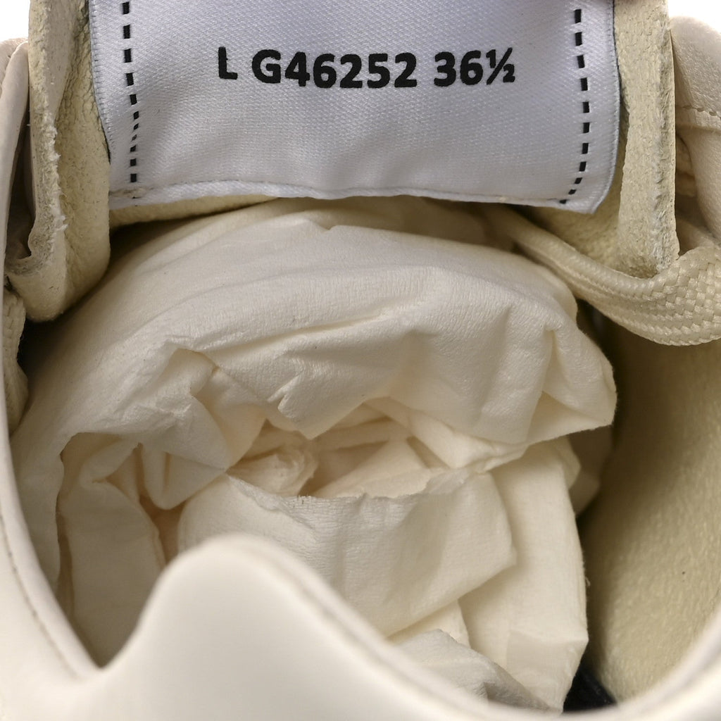 Calfskin Perforated CC Sneakers 36.5 White