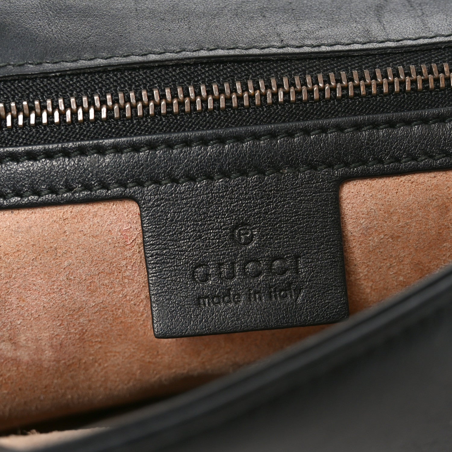 Gucci Calfskin Matelasse Small GG Marmont Shoulder Bag Black