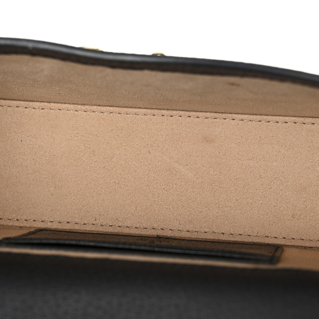 Gucci Calfskin Horsebit 1955 Shoulder Bag Black
