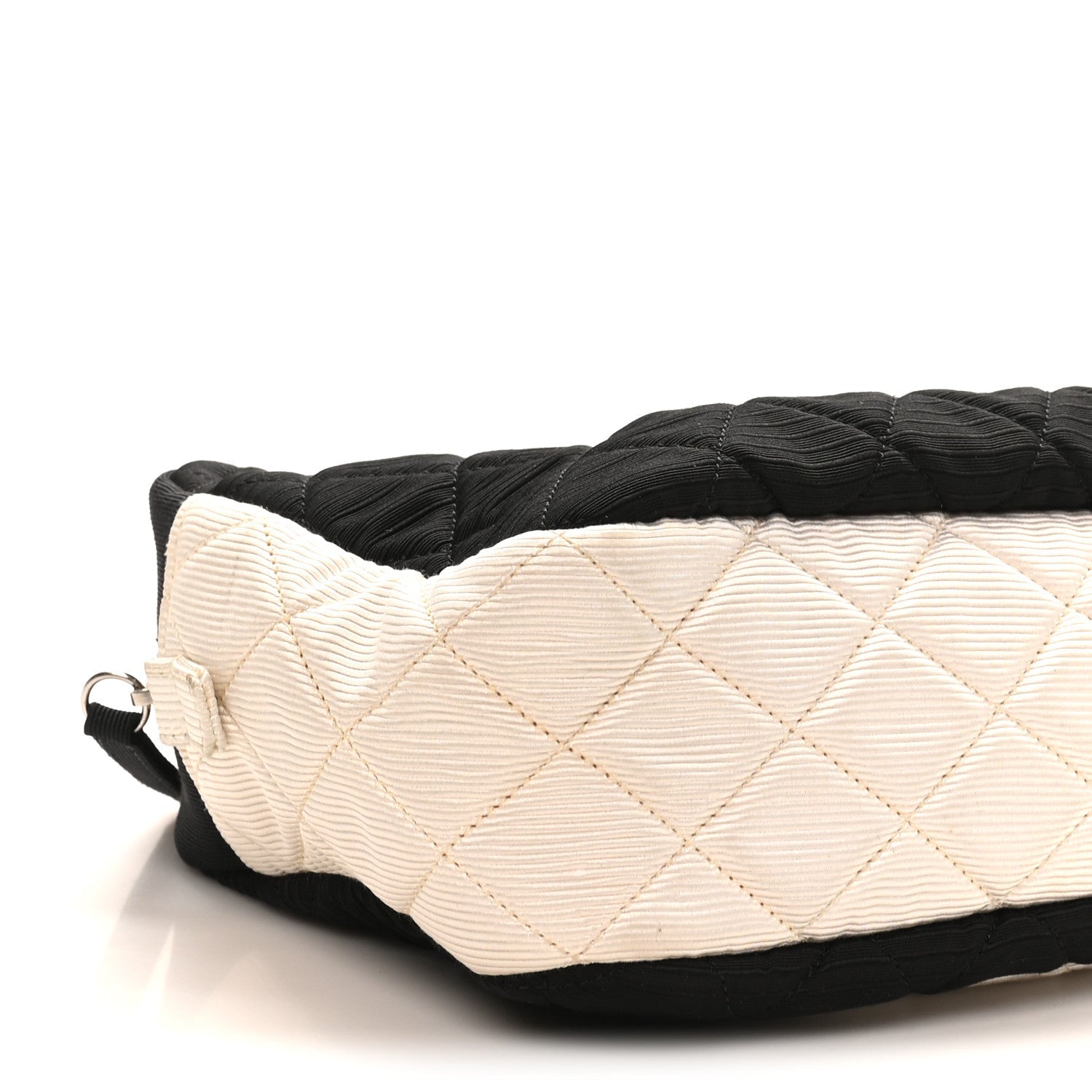 Chanel Jersey Reissue Quilted Camera Case  Black White