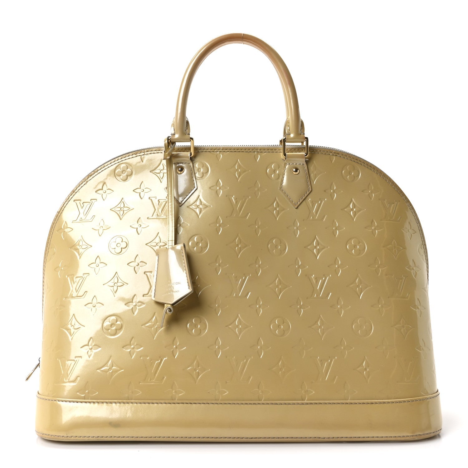 Louis Vuitton Vernis Alma GM Blanc Corail