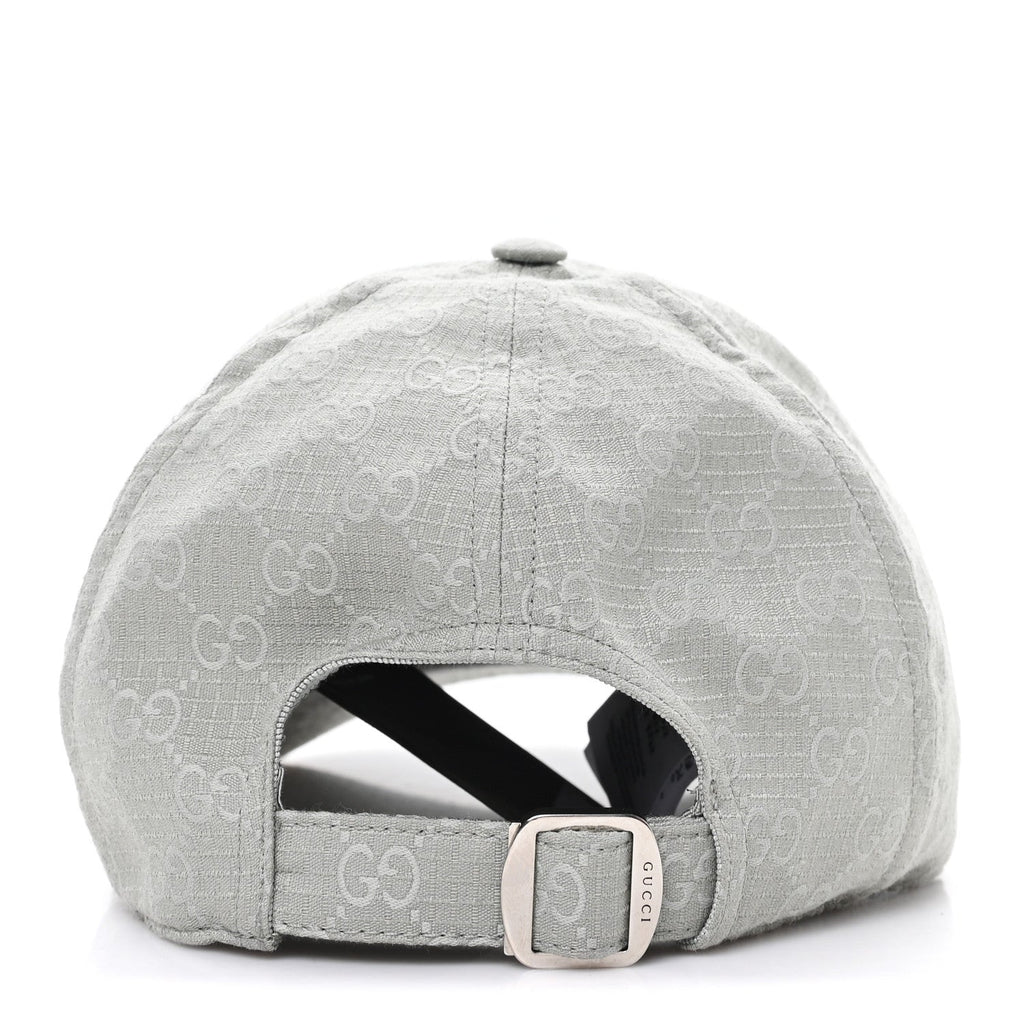 Gucci Monogram Ripstop Baseball Hat L Pale Green