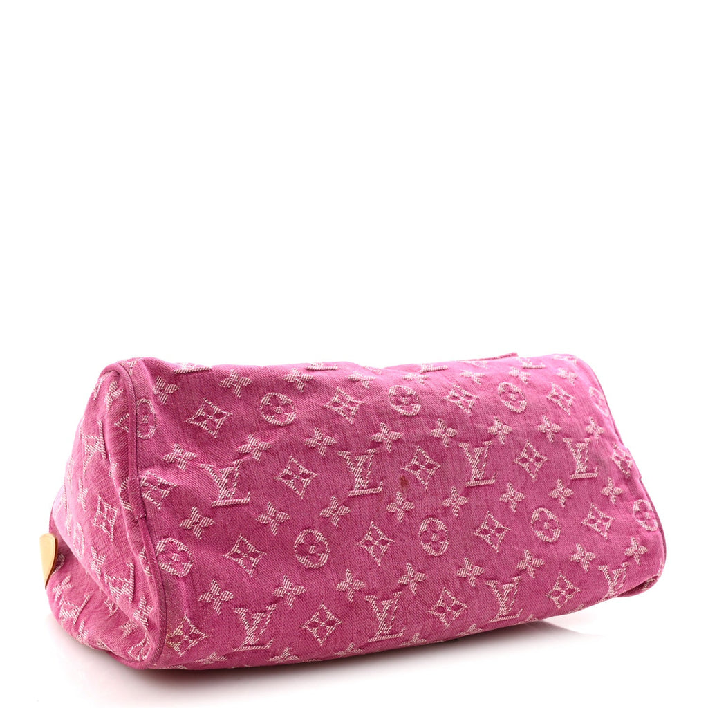 Louis Vuitton Monogram Denim Neo Speedy Fuchsia