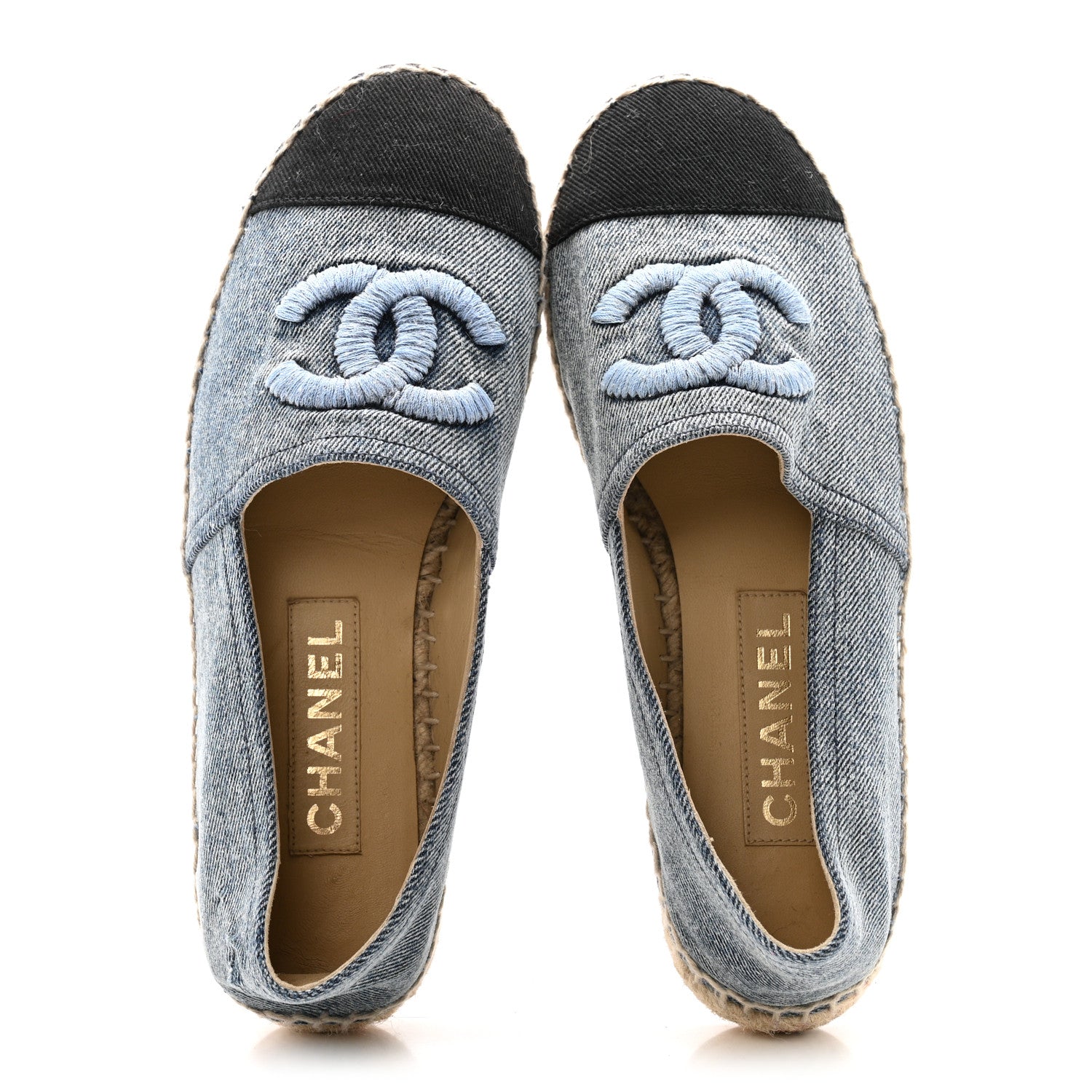 Denim CC Espadrilles 37 Blue Black