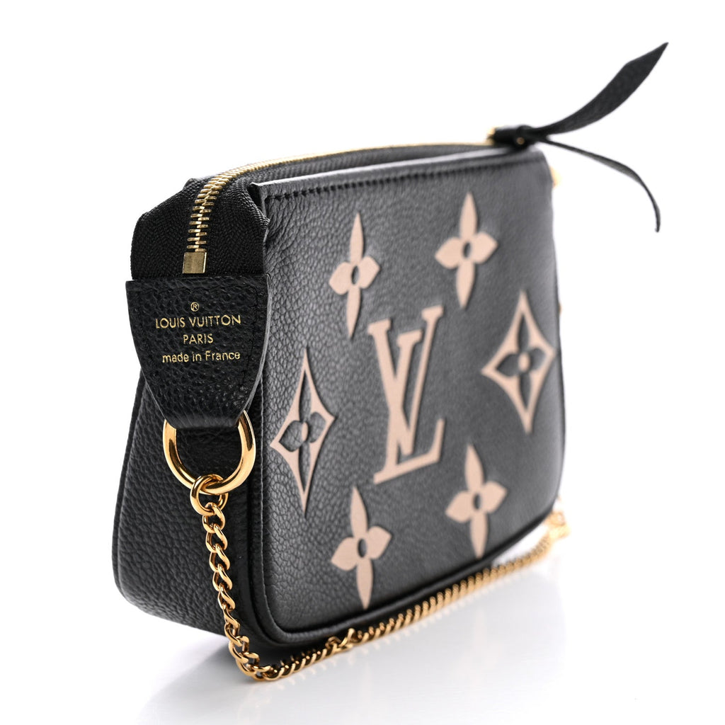 Louis Vuitton Empreinte Monogram Giant Mini Pochette Accessories Black