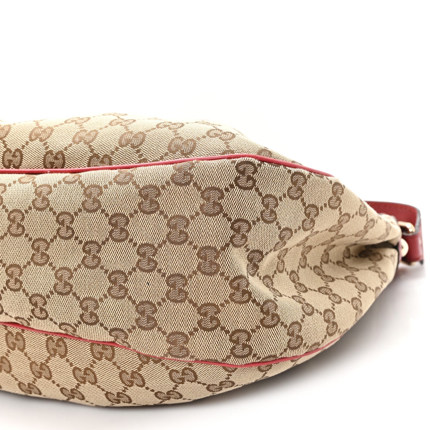 Gucci Monogram Medium Sukey Hobo Red