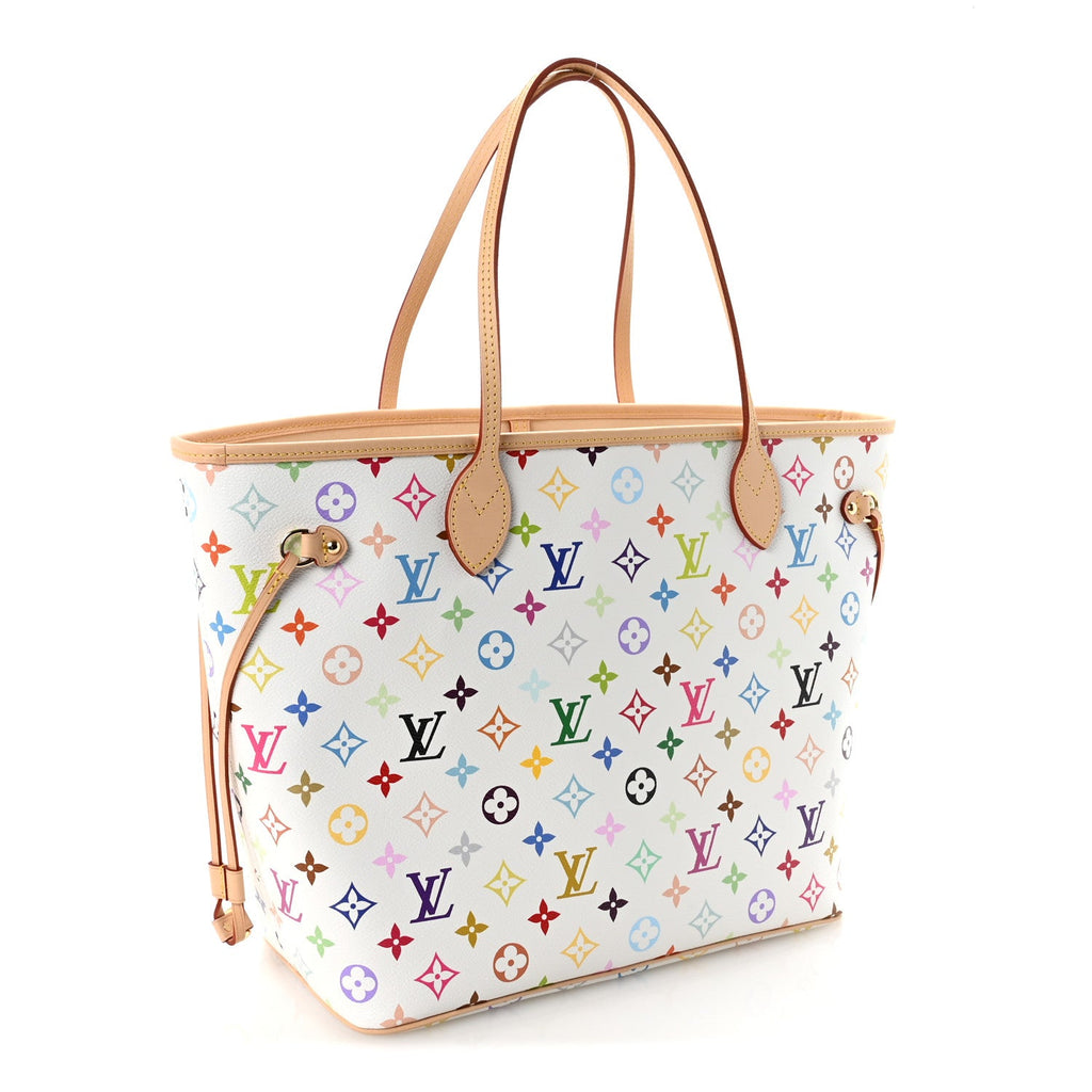 Louis Vuitton LV X TM Monogram Multicolor Neverfull MM White