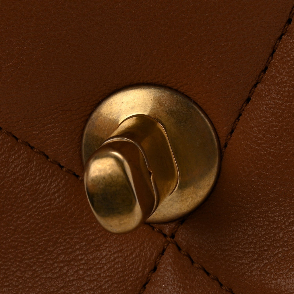 Chanel Lambskin Quilted Medium Chanel 19 Flap Brown
