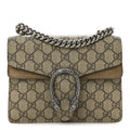 Gucci GG Supreme Monogram Mini Dionysus Shoulder Bag Taupe