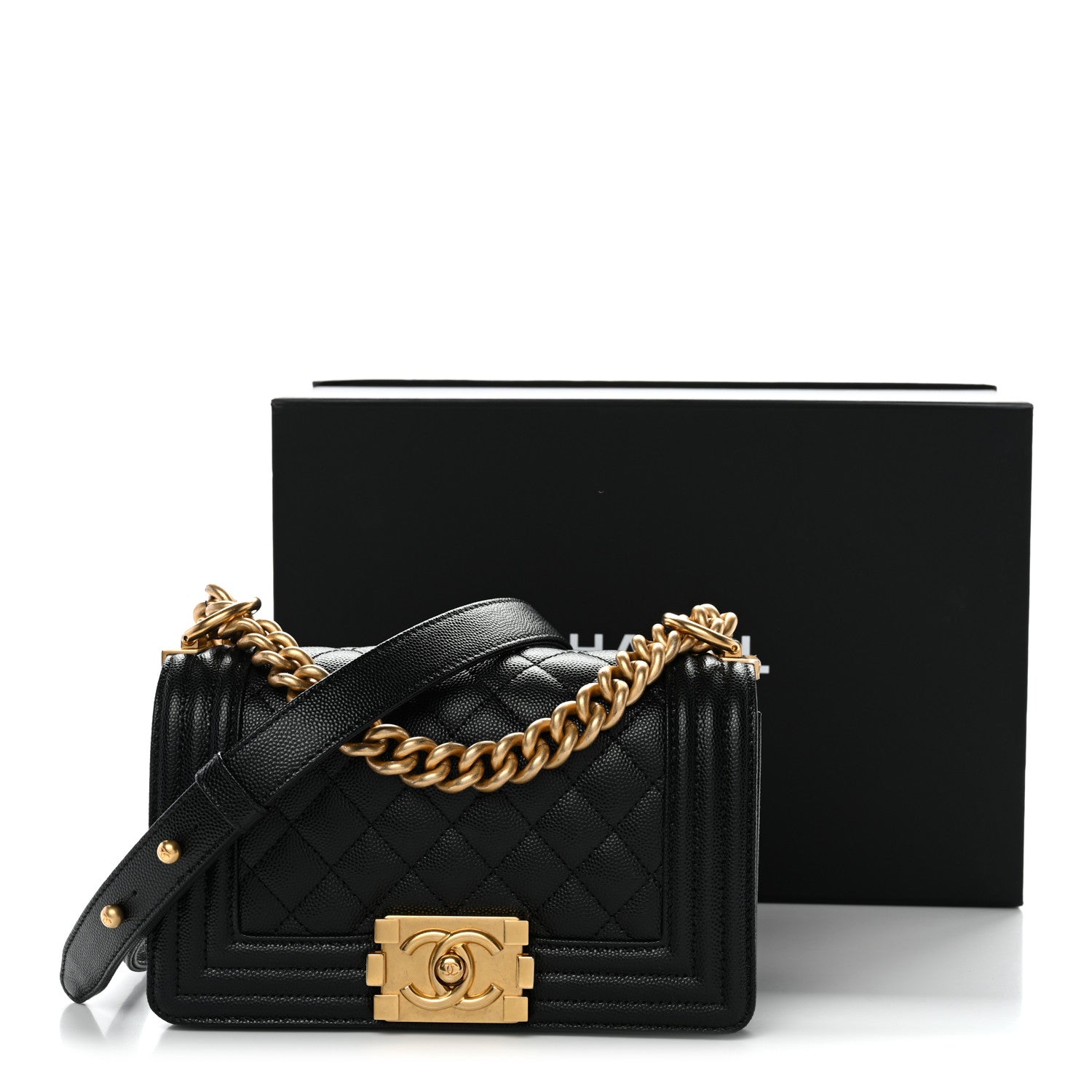 Chanel Caviar Quilted Small Boy Flap Black