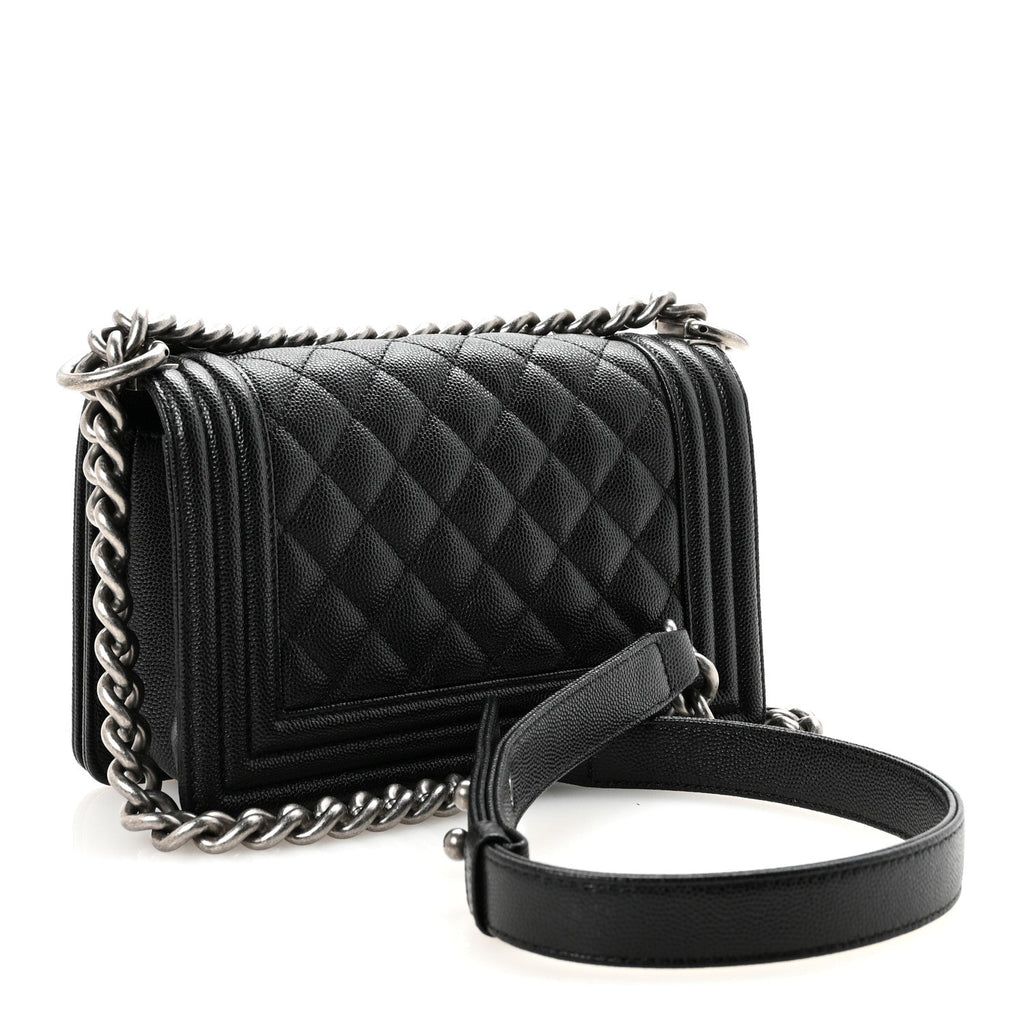 Chanel Caviar Quilted Small Boy Flap Black