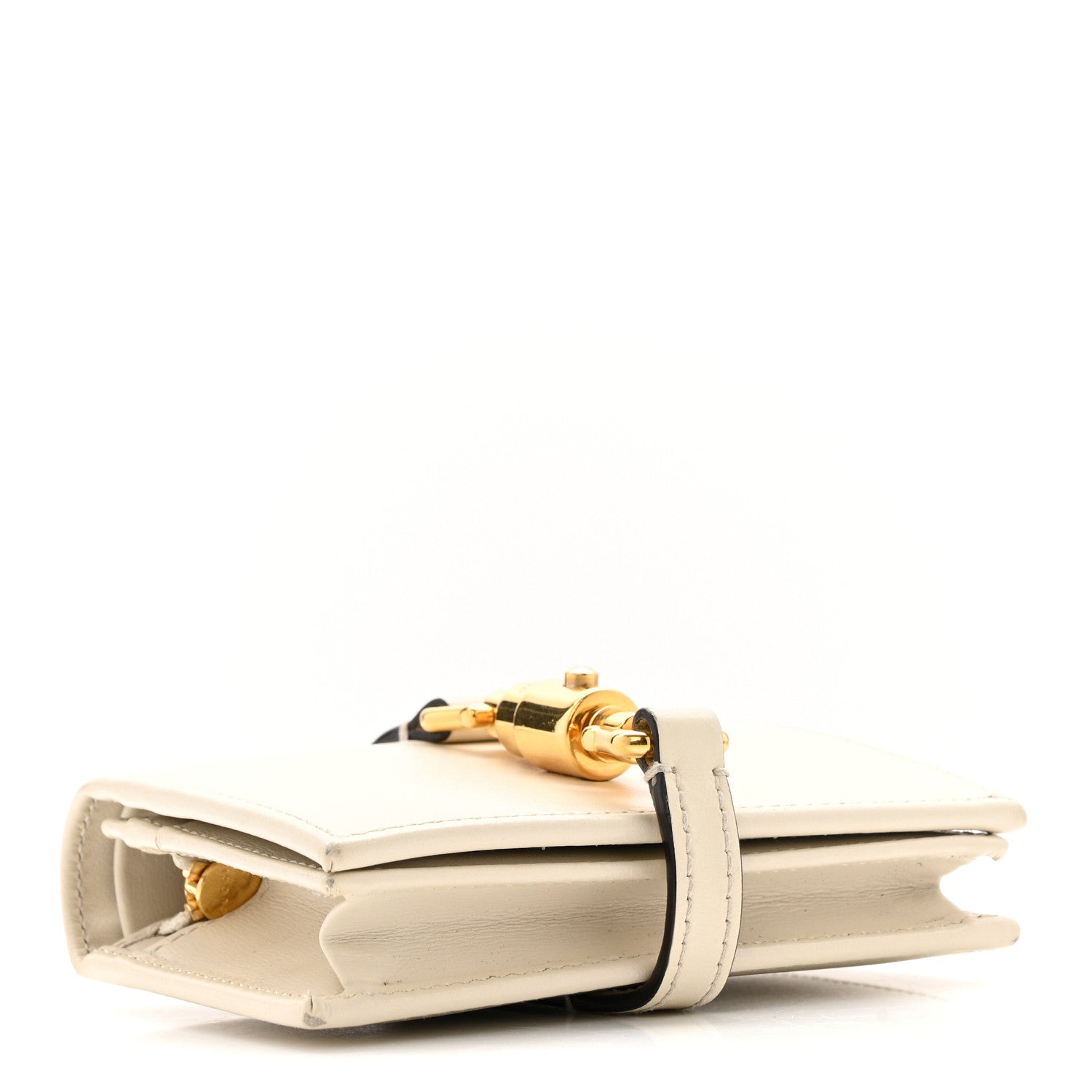 Gucci Calfskin Jackie 1961 Card Case Mystic White