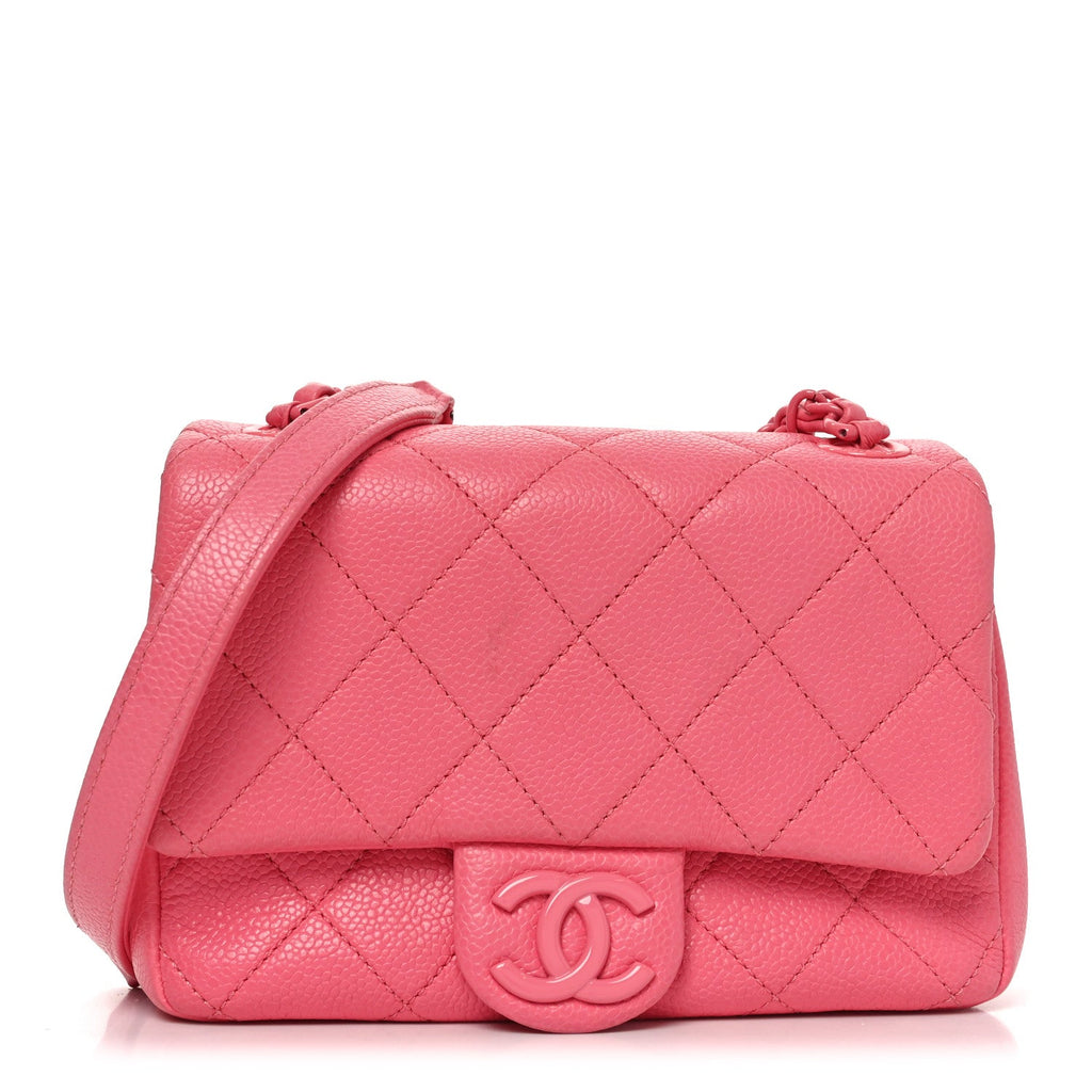 Chanel Caviar Quilted Mini Incognito Square Flap Pink