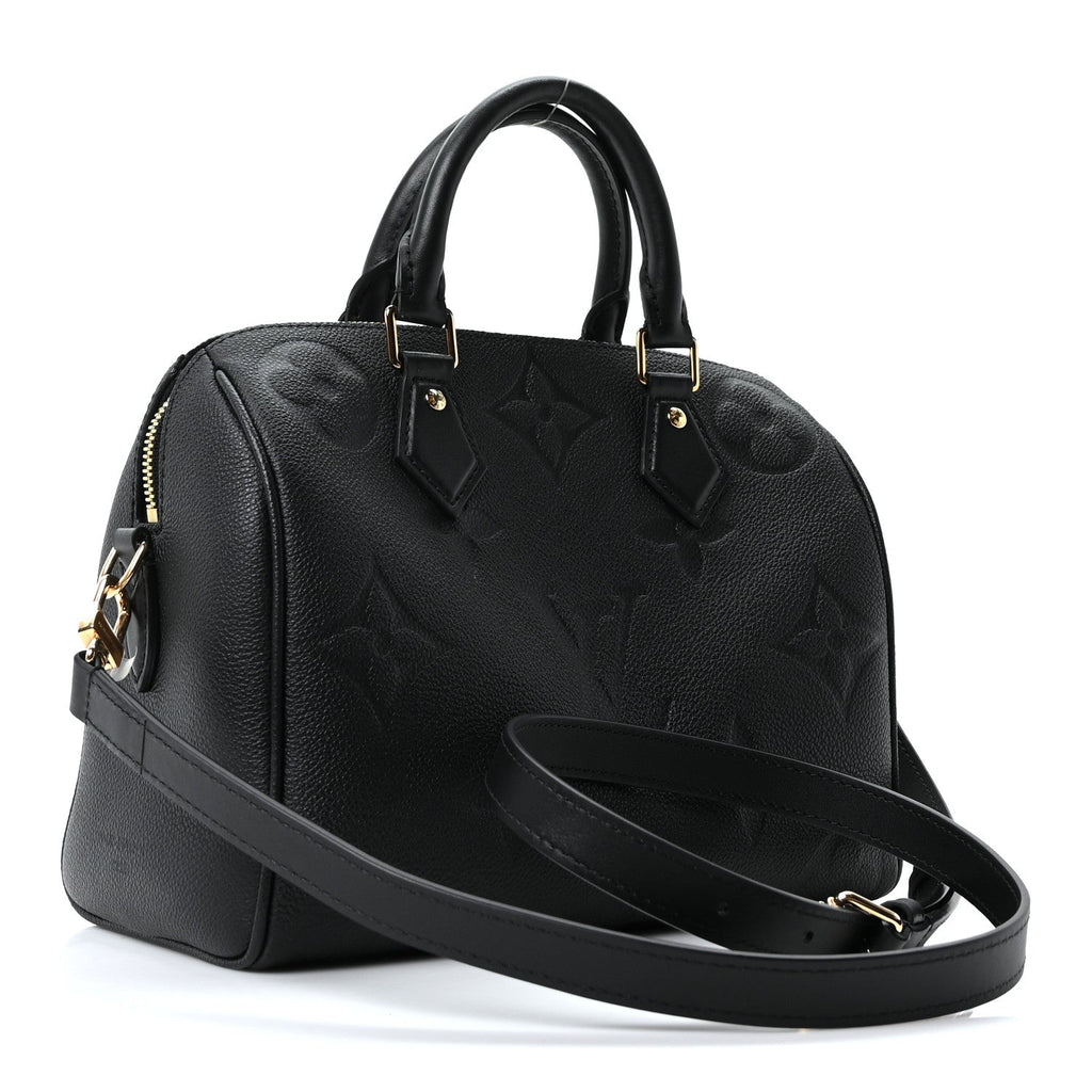 Louis Vuitton Empreinte Monogram Giant Speedy Bandouliere 25 Black
