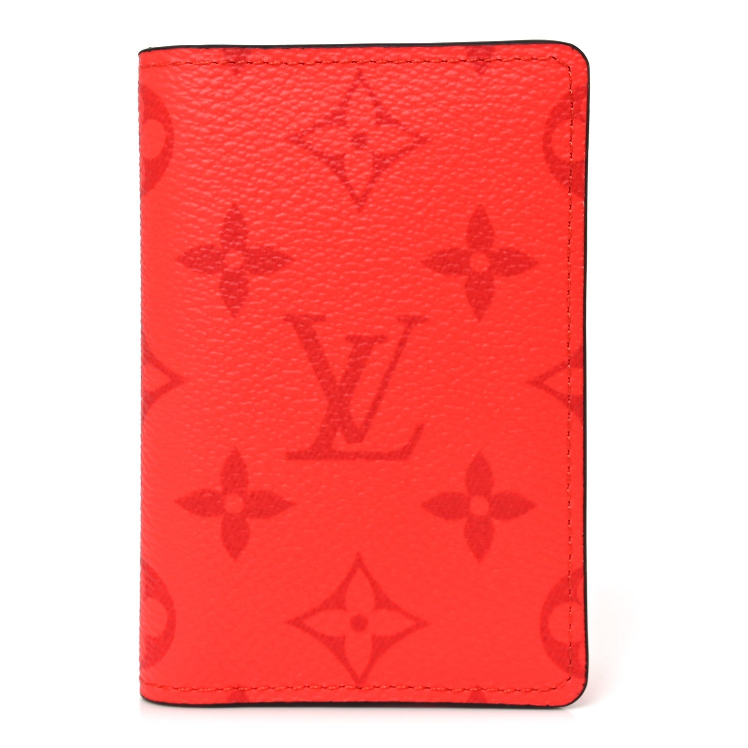 Louis Vuitton Taigarama Pocket Organizer NM Fire Red