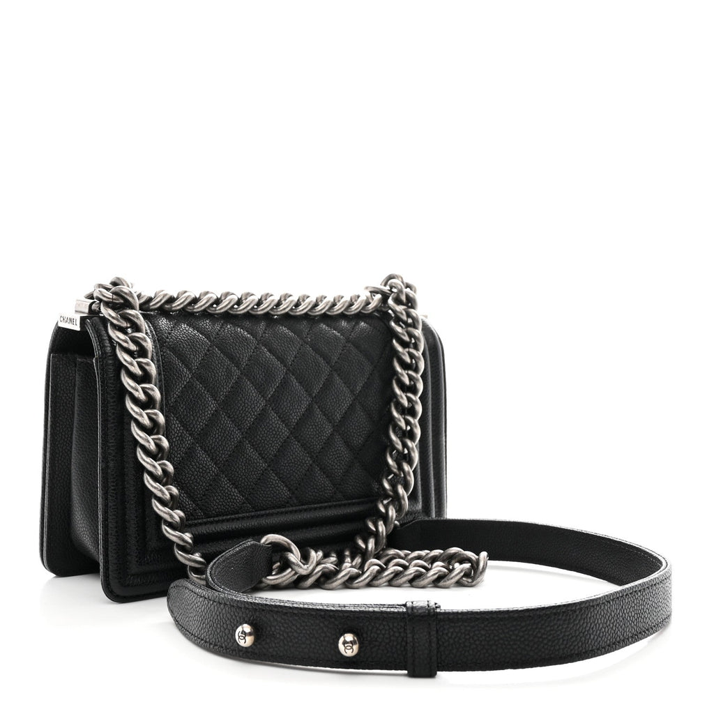 Chanel Caviar Quilted Small Boy Flap Black