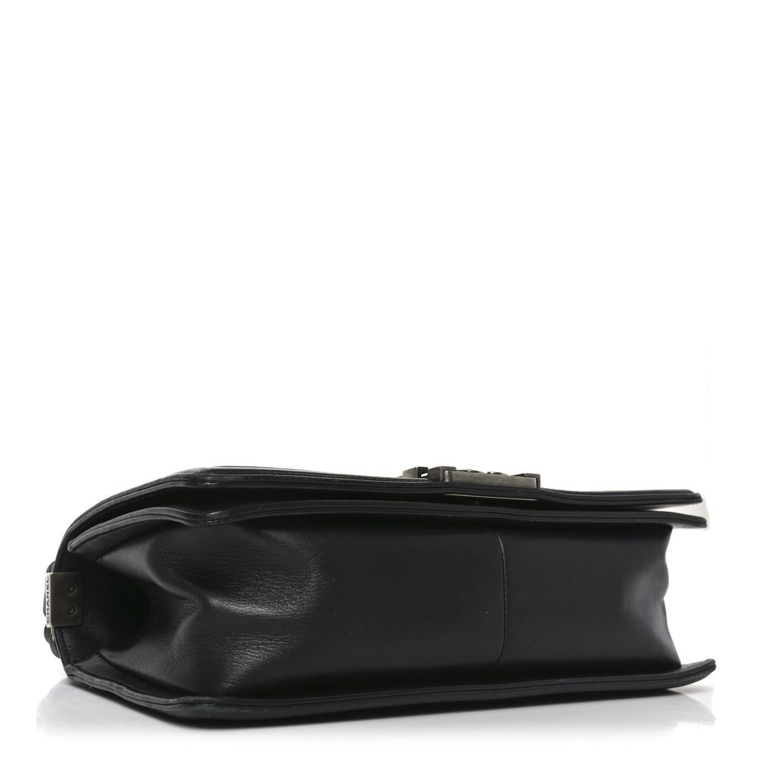 Chanel Lambskin Quilted Medium Boy Flap Dark Grey