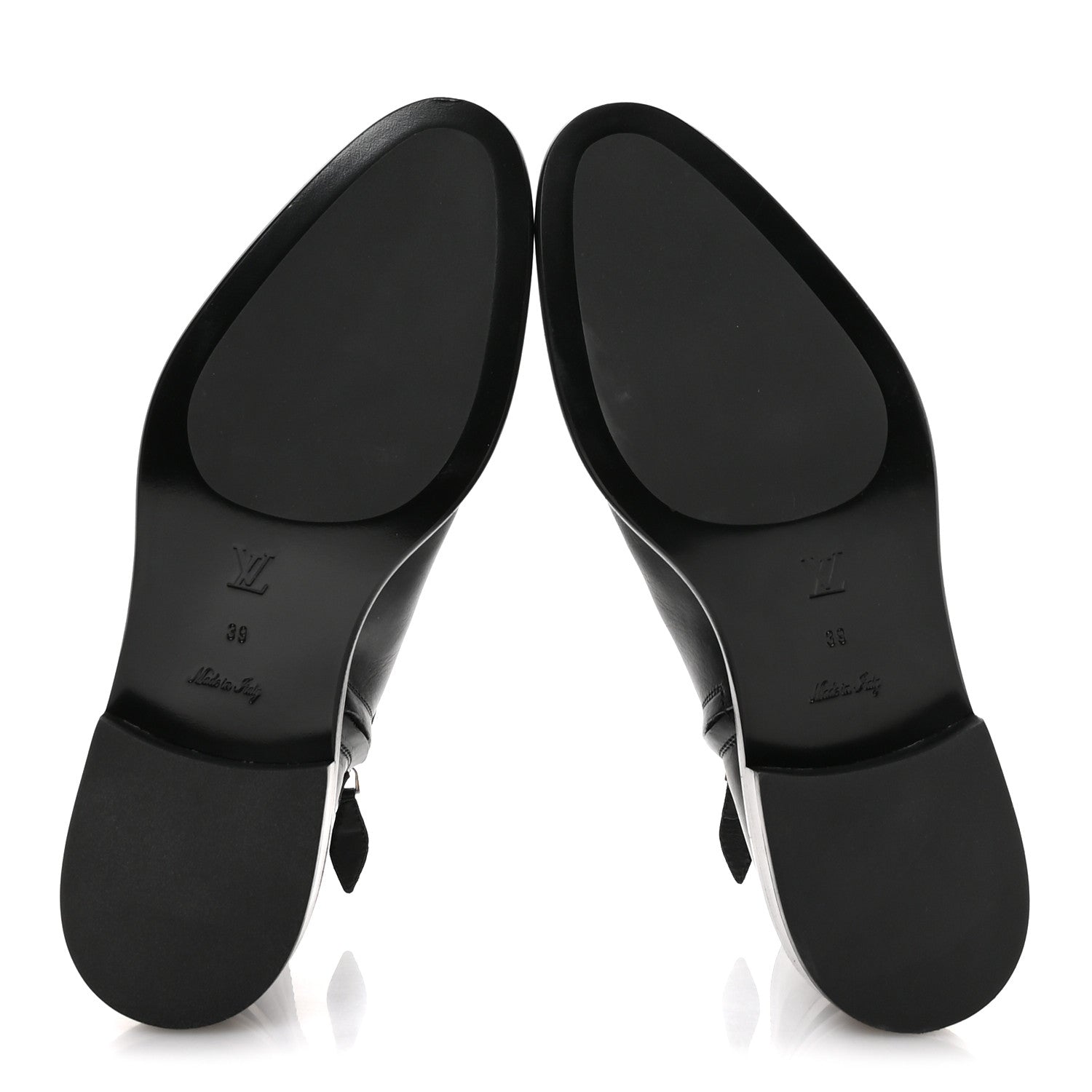 Louis Vuitton Calfskin Westside Flat Ankle Boots 39 Black