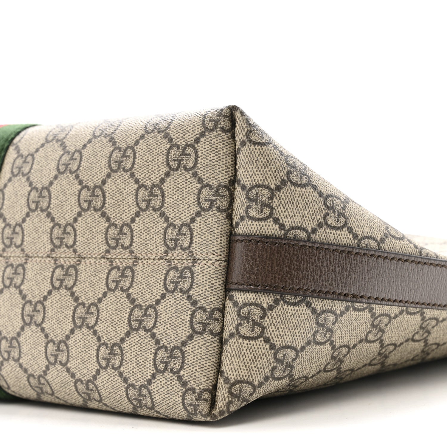Gucci GG Supreme Monogram Medium Ophidia Tote Bag Brown