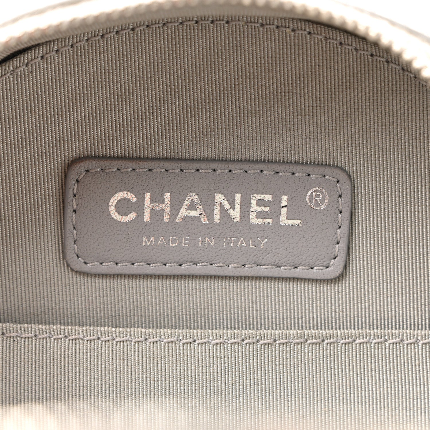 Chanel Metallic Glazed Calfskin Round As Earth Evening Bag Silver