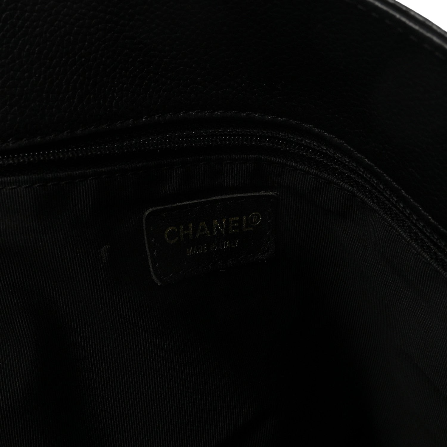 Chanel Calfskin Cerf Executive Shopper Tote Black