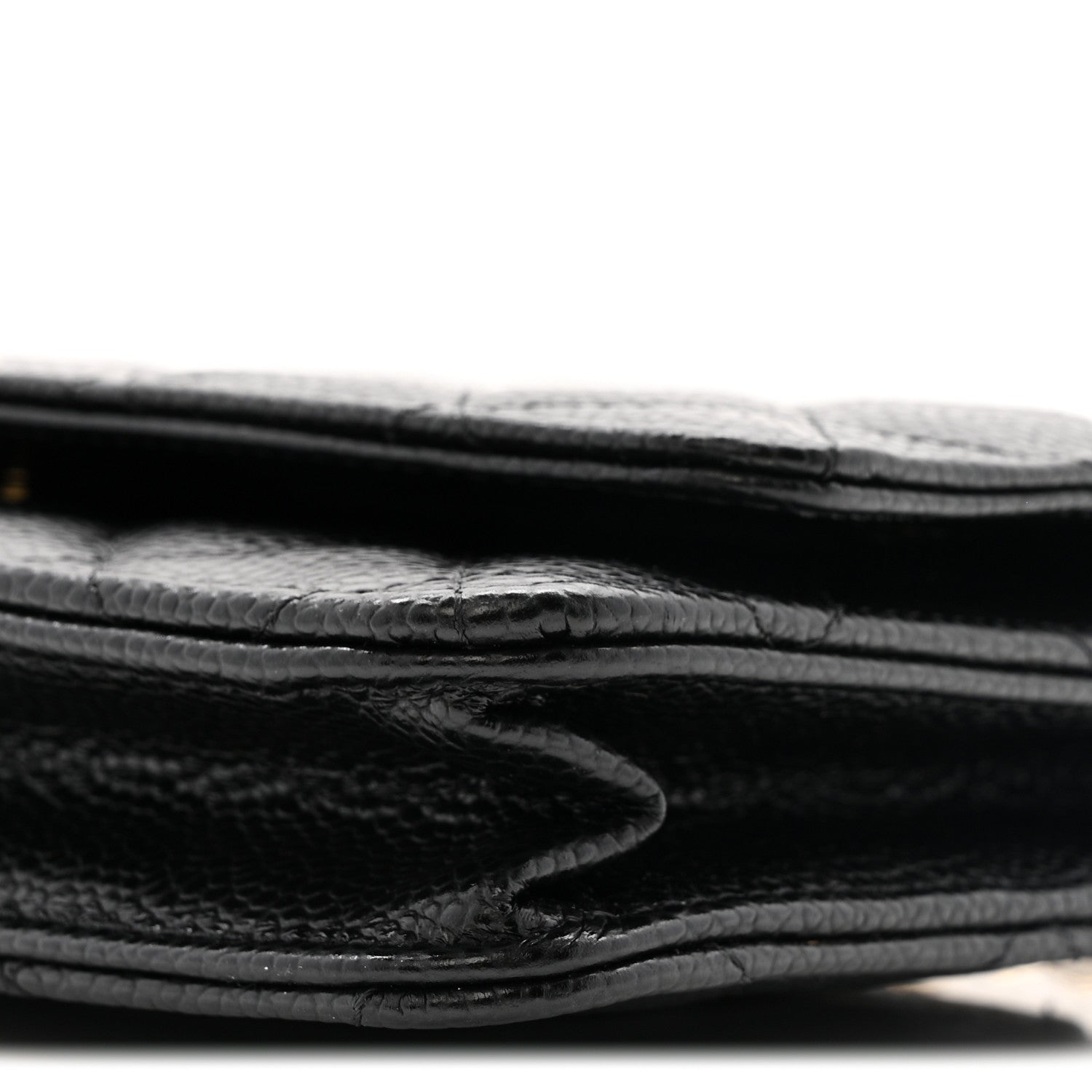 Chanel Caviar Quilted Wallet on Chain WOC Black