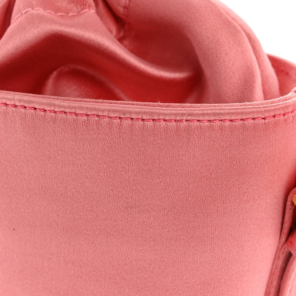 Prada Satin Raso Bucket Bag Pink