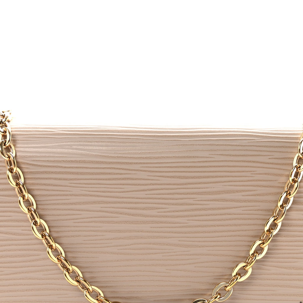 Louis Vuitton Epi Felicie Pochette Chain Wallet Galet