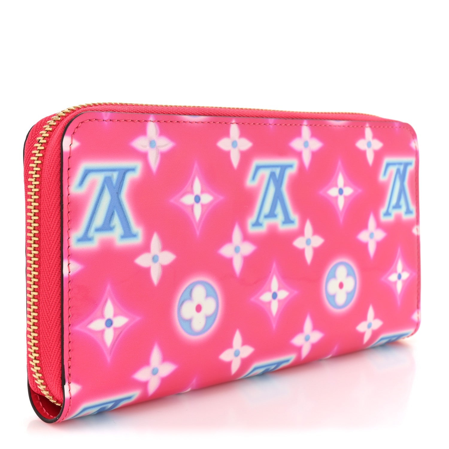 Louis Vuitton Vernis Valentine Zippy Wallet Fuchsia Neon
