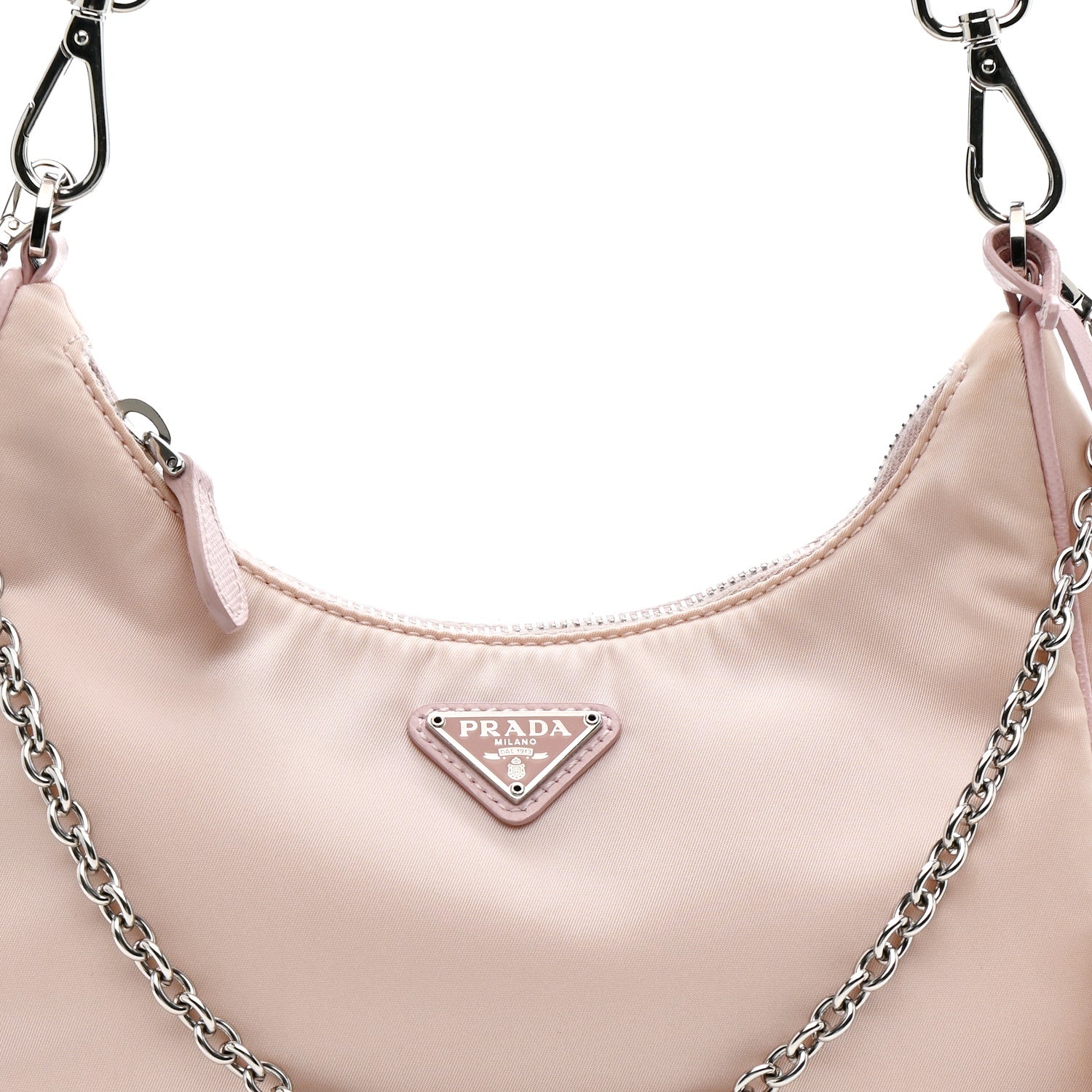 Prada Nylon Re-Edition 2005 Shoulder Bag Alabastro
