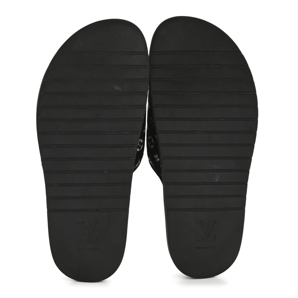 Louis Vuitton Monogram Mens Miami Mules 8.5 Black