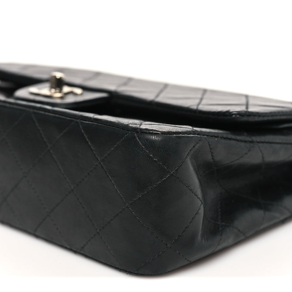 Chanel Lambskin Quilted Medium Double Flap Black