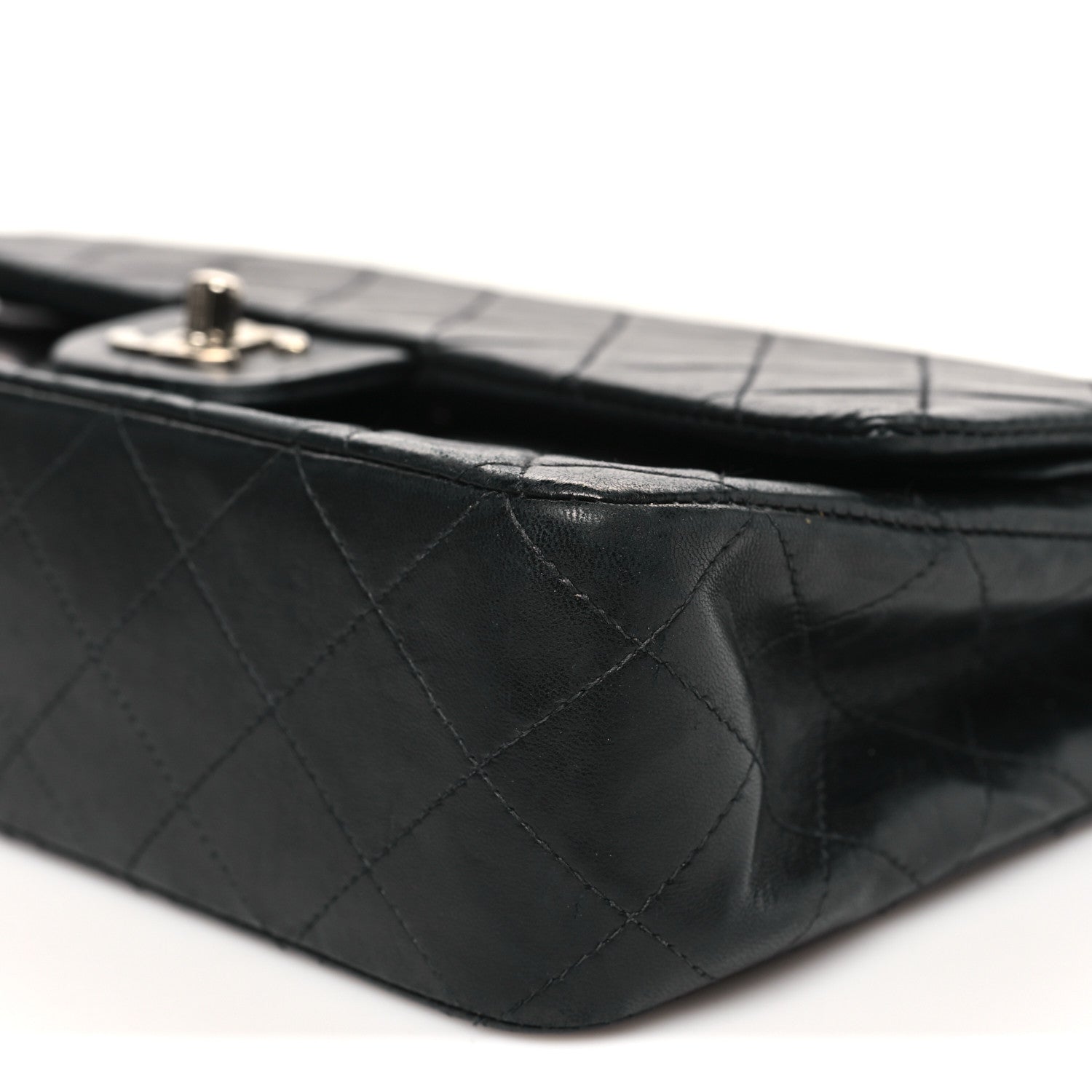 Chanel Lambskin Quilted Medium Double Flap Black