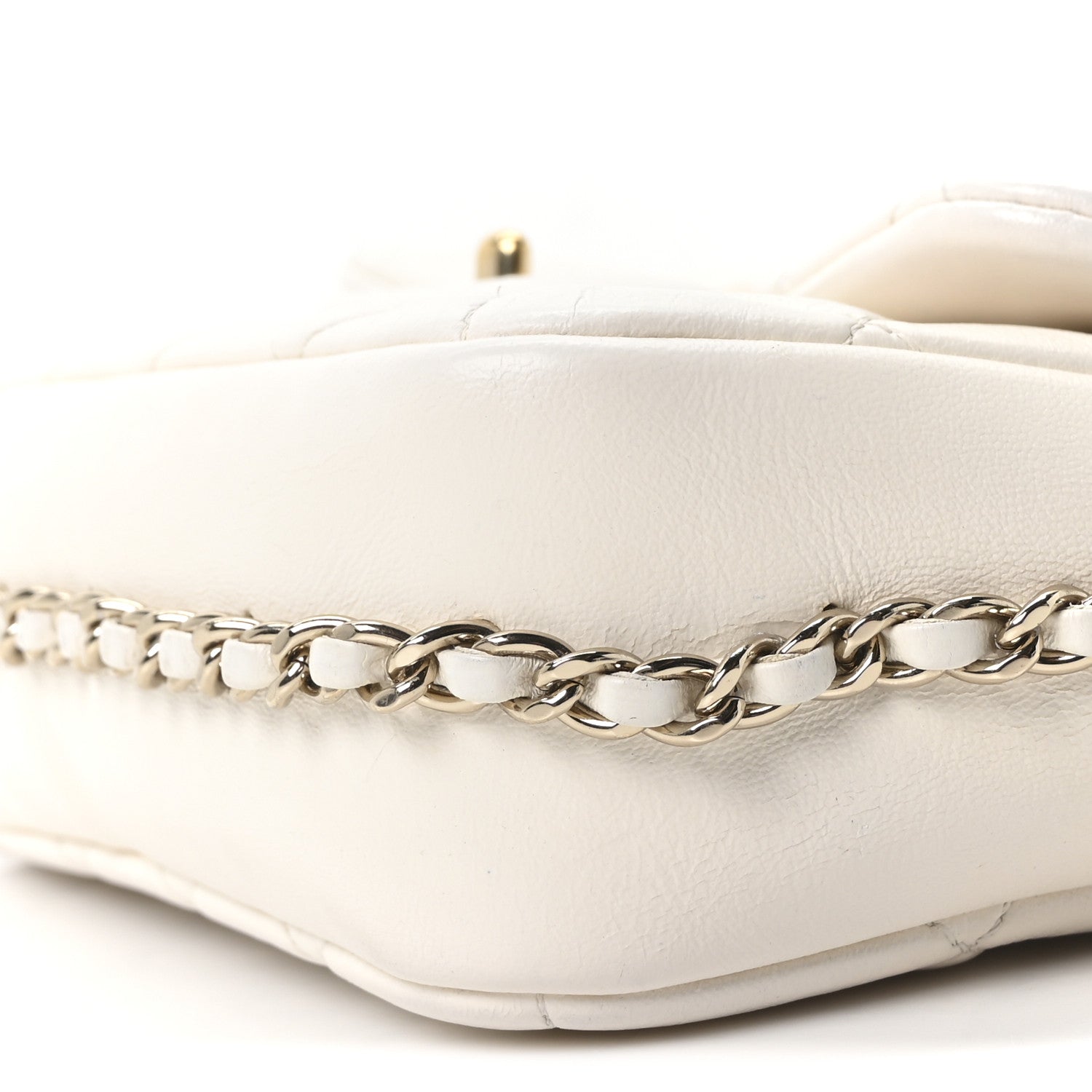 Chanel Lambskin Quilted Small My Precious Flap White