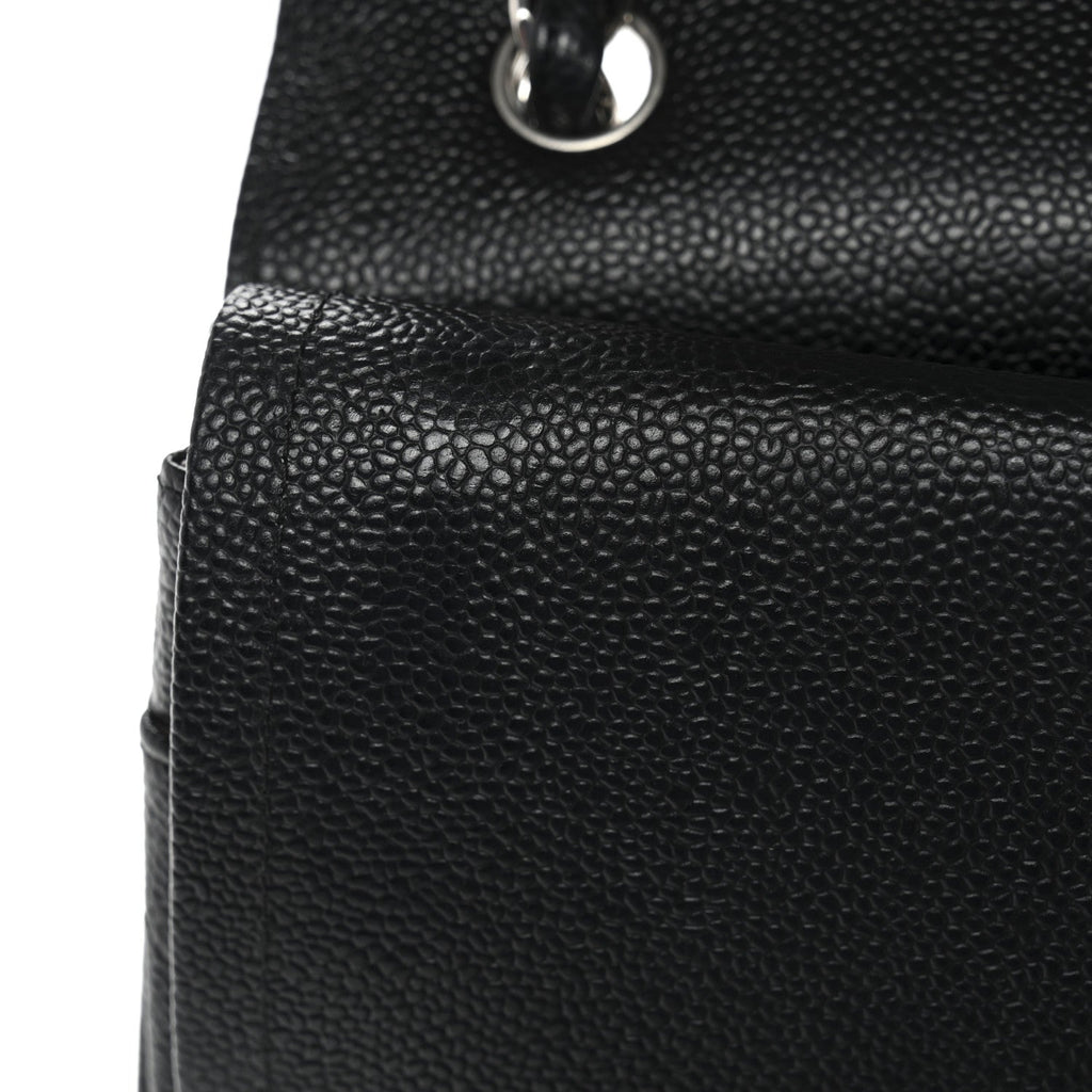 Chanel Caviar Quilted Jumbo Double Flap Black